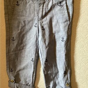 Janie & Jack Linen Nautical Pants